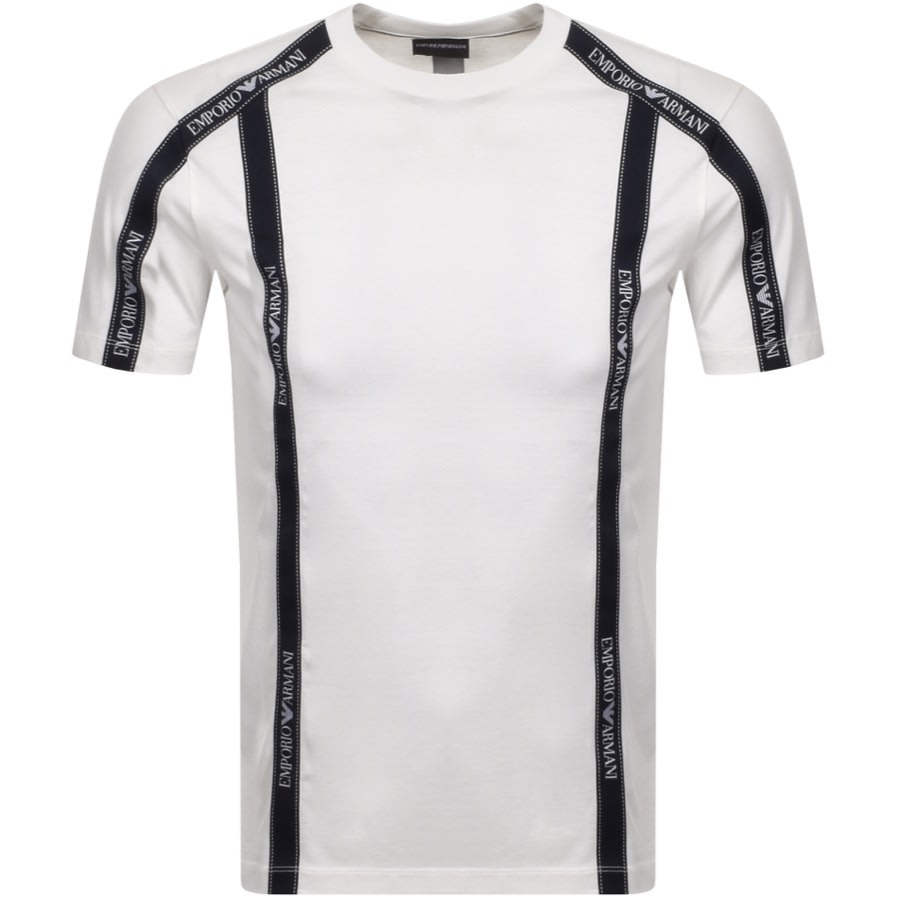 Alternative Image for ProductEmporio Armani Logo Crew Neck T Shirt White1